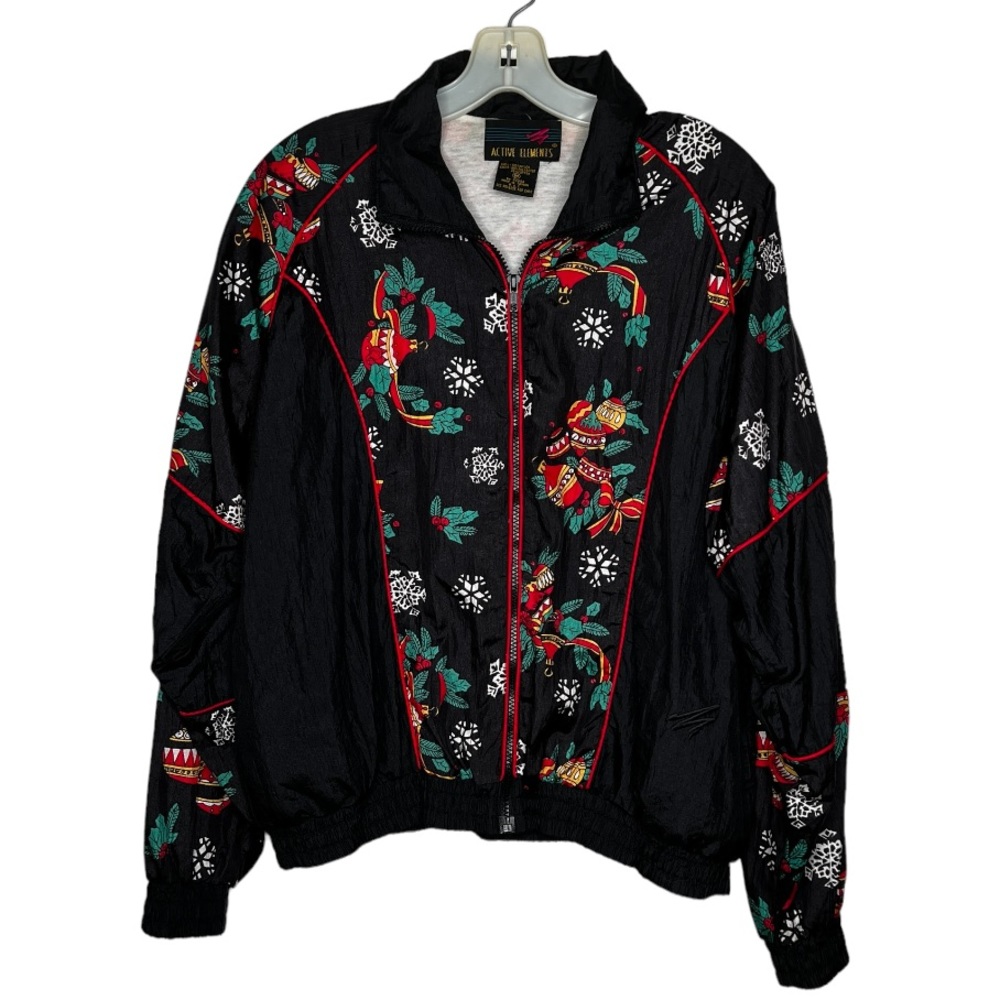 Vintage Active Elements Christmas Holiday Jacket